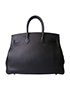 Birkin 35 Veau Taurillon Clemence Leather in Black, back view